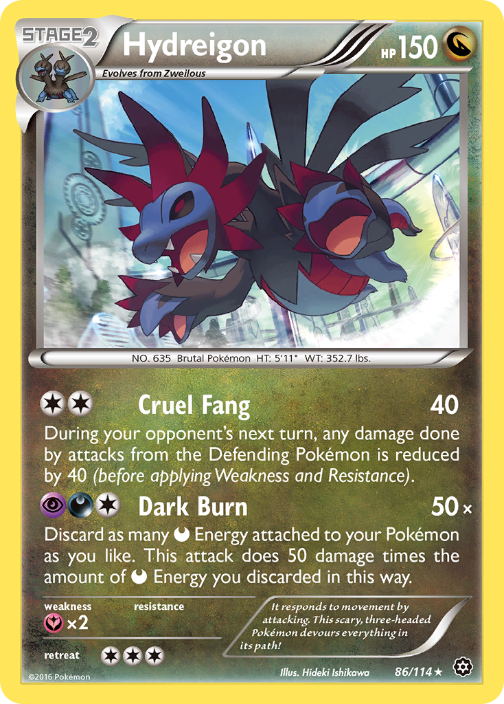 Hydreigon (86/114) [XY: Steam Siege] | Anubis Games and Hobby