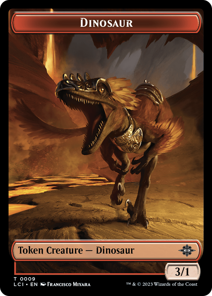 Dinosaur Token (0009) [The Lost Caverns of Ixalan Tokens] | Anubis Games and Hobby