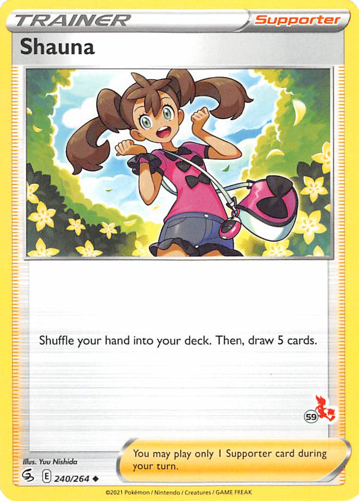 Shauna (240/264) (Cinderace Stamp #59) [Battle Academy 2022] | Anubis Games and Hobby