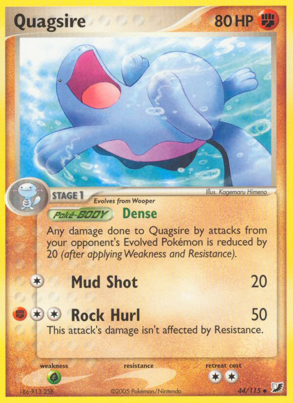 Quagsire (44/115) [EX: Unseen Forces] | Anubis Games and Hobby