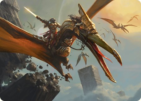 Skyhunter Strike Force Art Card [Phyrexia: All Will Be One Art Series] | Anubis Games and Hobby