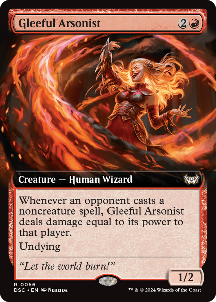 Gleeful Arsonist (Extended Art) [Duskmourn: House of Horror Commander] | Anubis Games and Hobby