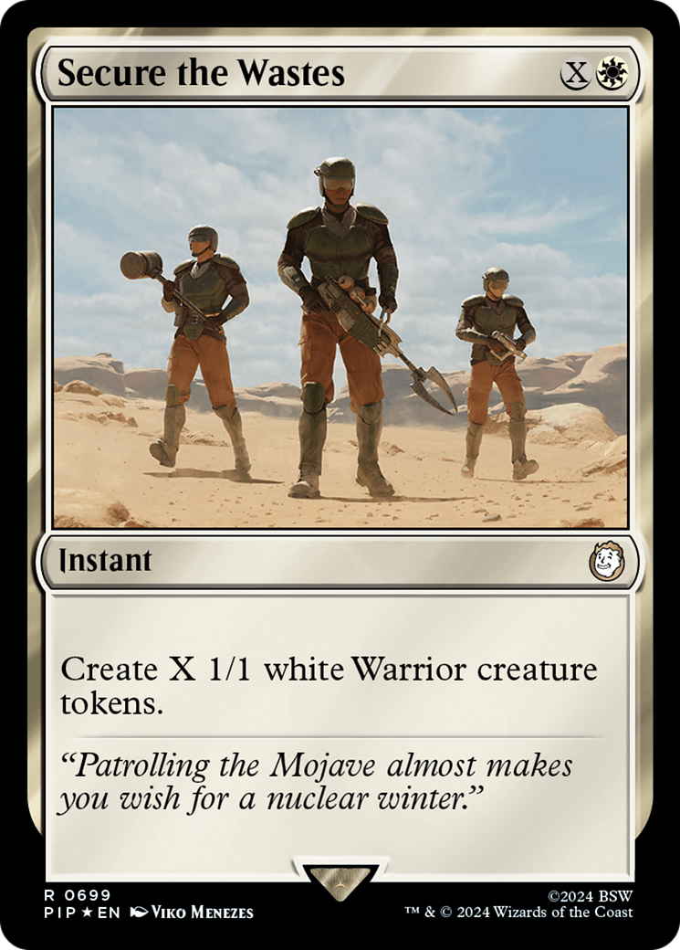 Secure the Wastes (Surge Foil) [Fallout] | Anubis Games and Hobby