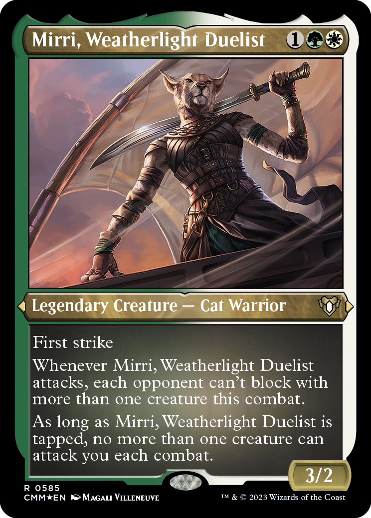 Mirri, Weatherlight Duelist (Foil Etched) [Commander Masters] | Anubis Games and Hobby