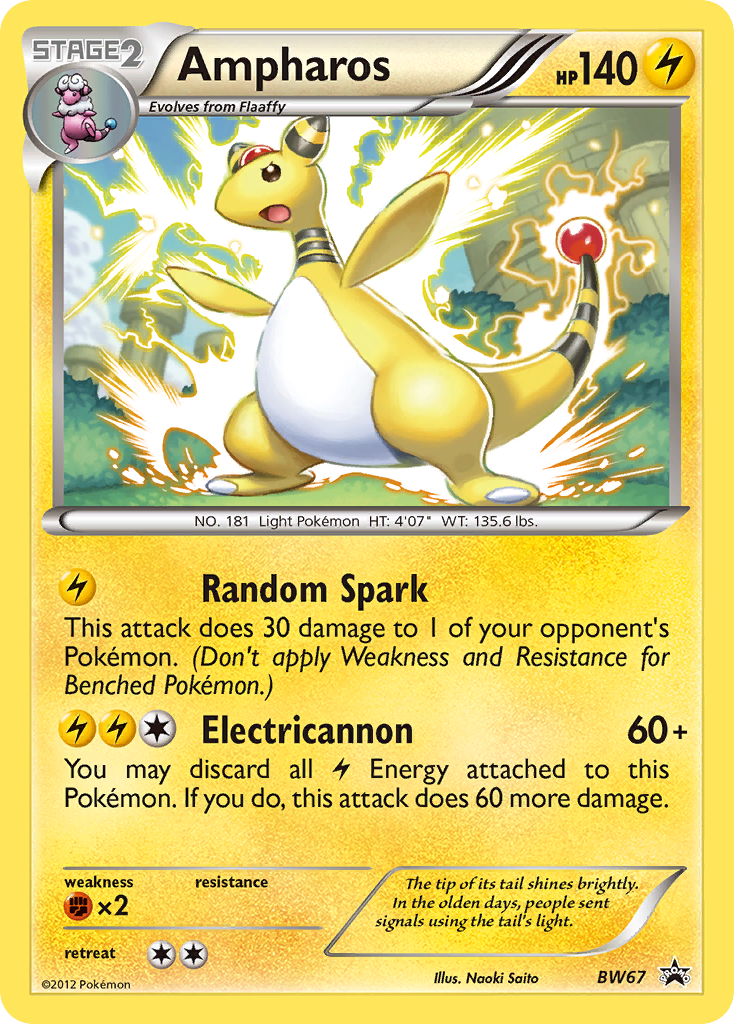 Ampharos (BW67) [Black & White: Black Star Promos] | Anubis Games and Hobby