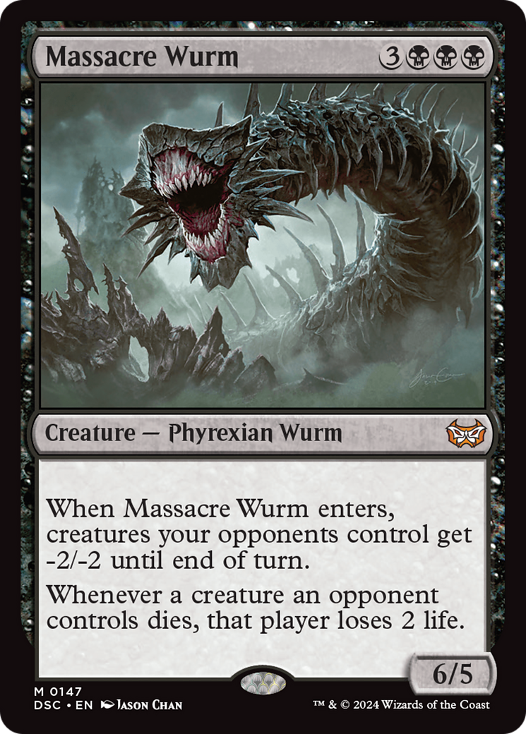 Massacre Wurm [Duskmourn: House of Horror Commander] | Anubis Games and Hobby