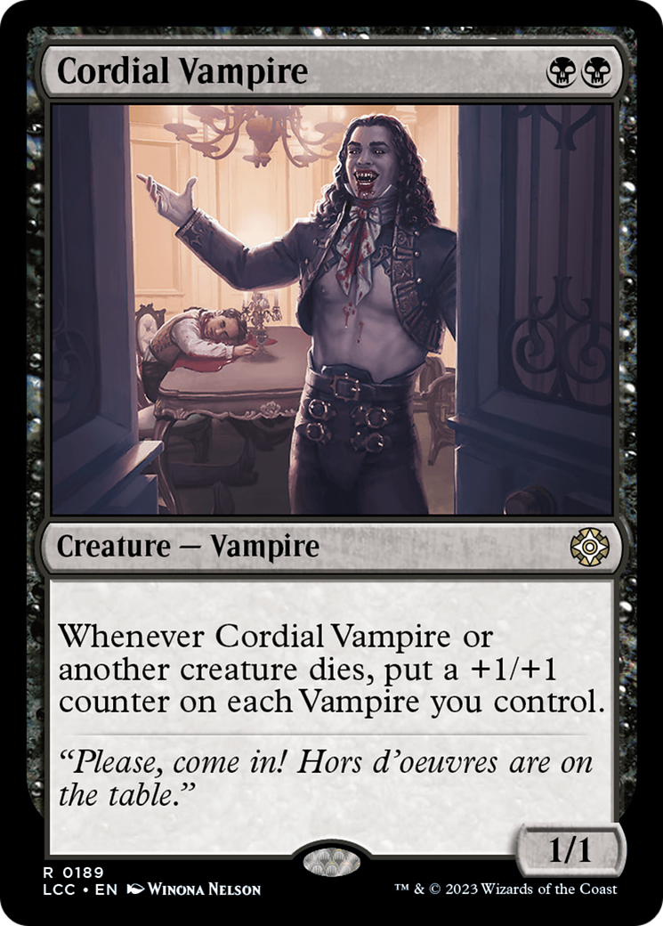 Cordial Vampire [The Lost Caverns of Ixalan Commander] | Anubis Games and Hobby