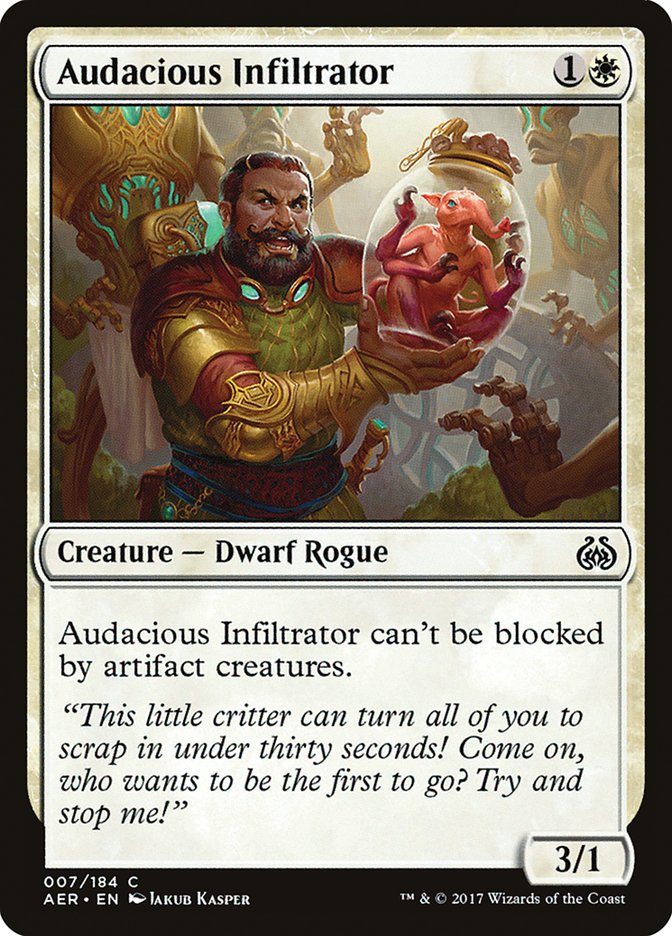 Audacious Infiltrator [Aether Revolt] | Anubis Games and Hobby