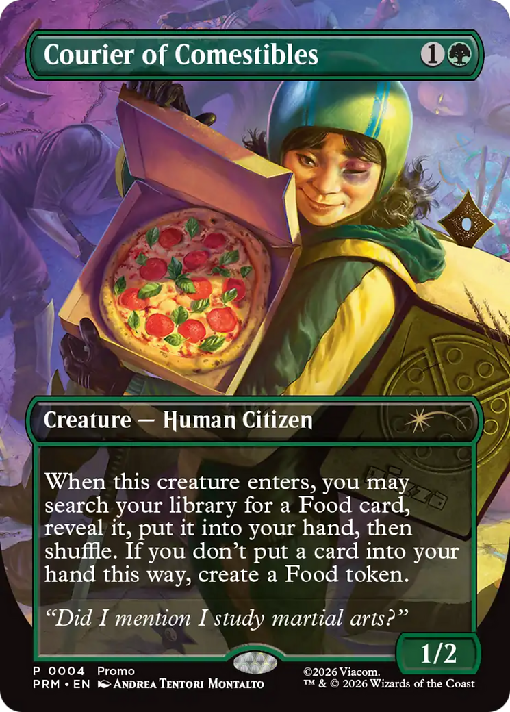 Courier of Comestibles (Borderless) [Wizards Play Network 2026] | Anubis Games and Hobby