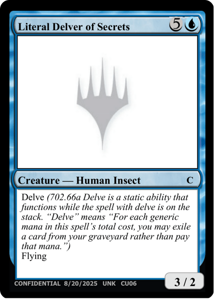 Literal Delver of Secrets [Unknown Event] | Anubis Games and Hobby