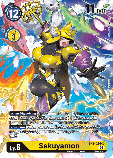 Sakuyamon [EX2-024] (Alternate Art) [Digital Hazard] | Anubis Games and Hobby