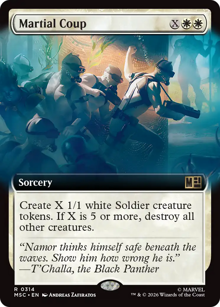 Martial Coup (Extended Art) [Marvel Super Heroes Commander] | Anubis Games and Hobby