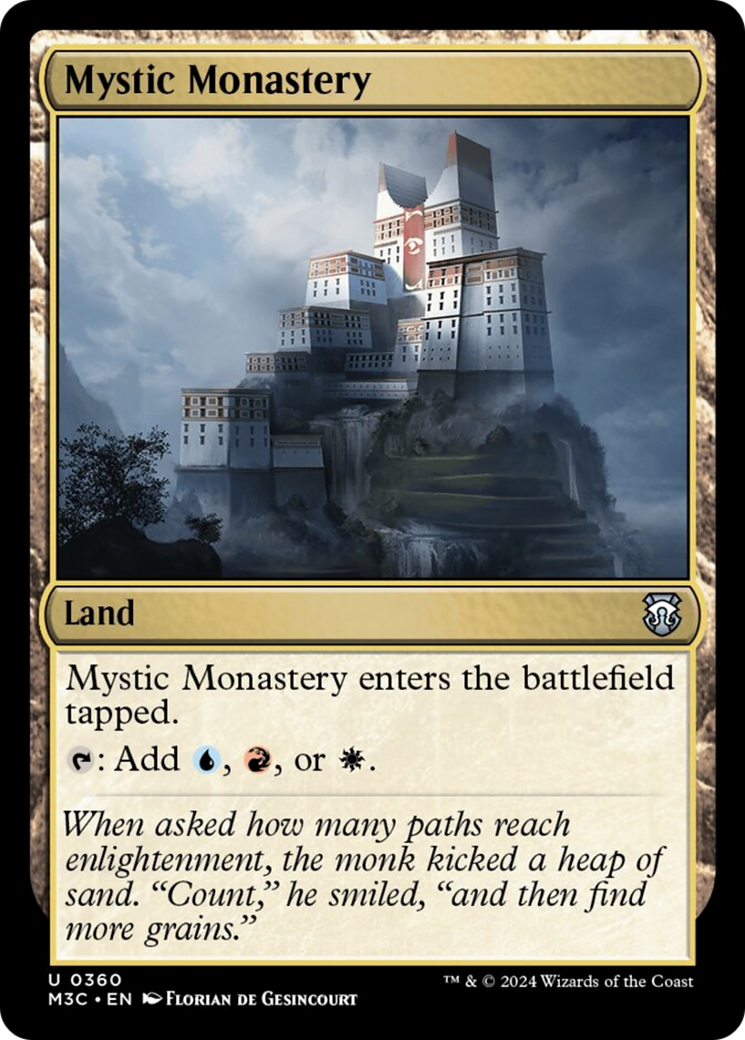 Mystic Monastery (Ripple Foil) [Modern Horizons 3 Commander] | Anubis Games and Hobby