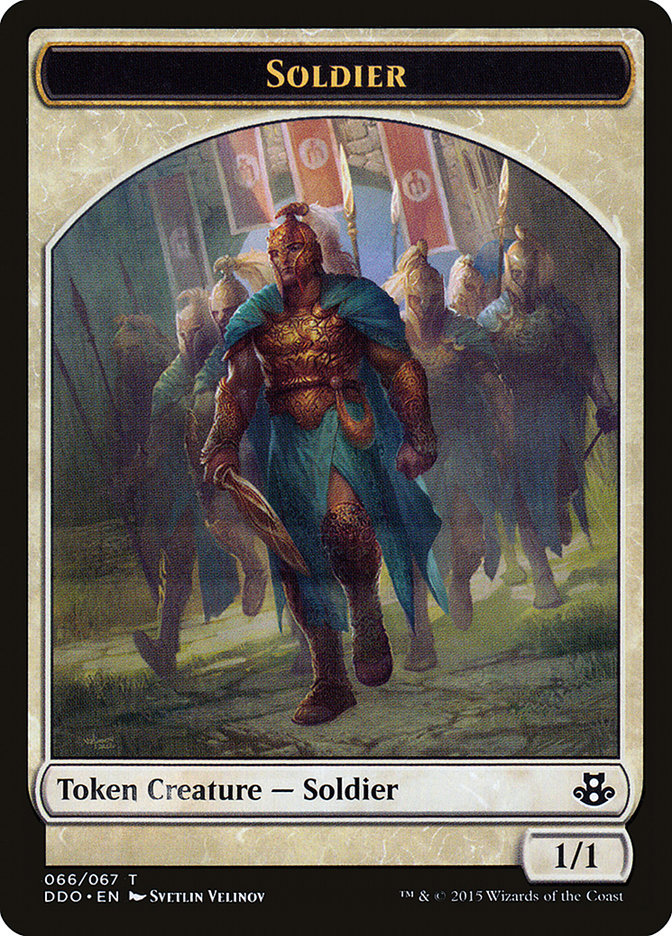 Soldier Token [Duel Decks: Elspeth vs. Kiora] | Anubis Games and Hobby