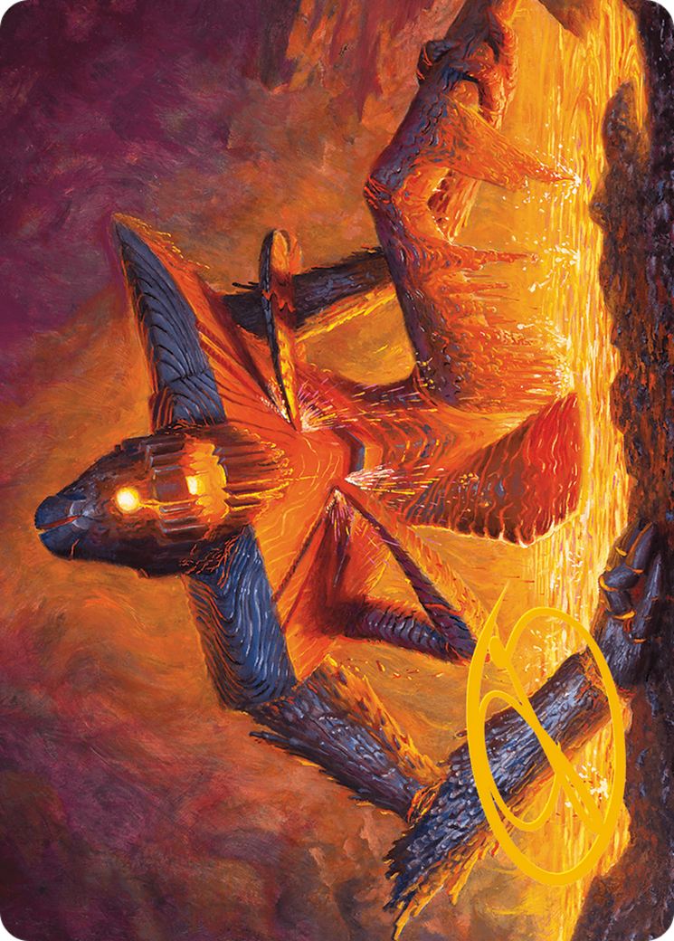 Molten Gatekeeper Art Card (Gold-Stamped Signature) [Modern Horizons 3 Art Series] | Anubis Games and Hobby