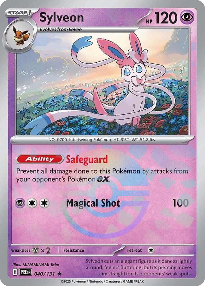 Sylveon (040/131) (Poke Ball Pattern) [Scarlet & Violet: Prismatic Evolutions] | Anubis Games and Hobby