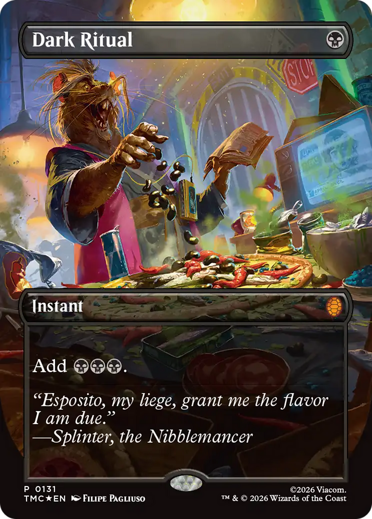 Dark Ritual (Borderless) [Teenage Mutant Ninja Turtles Commander] | Anubis Games and Hobby