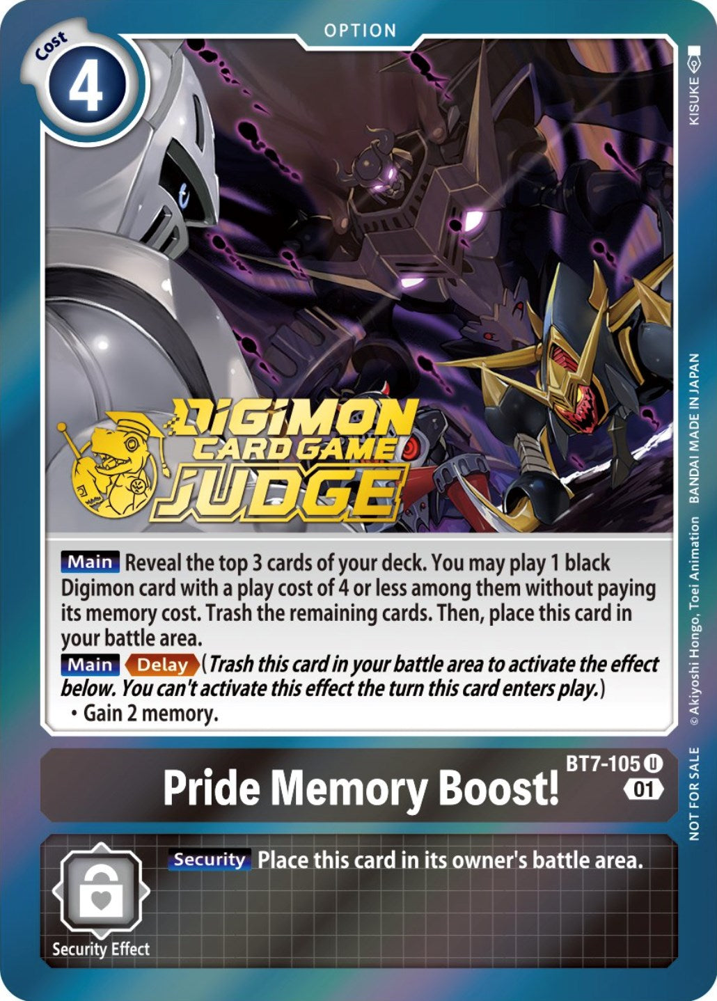 Pride Memory Boost! [BT7-105] (Judge Pack 3) [Next Adventure Promos] | Anubis Games and Hobby