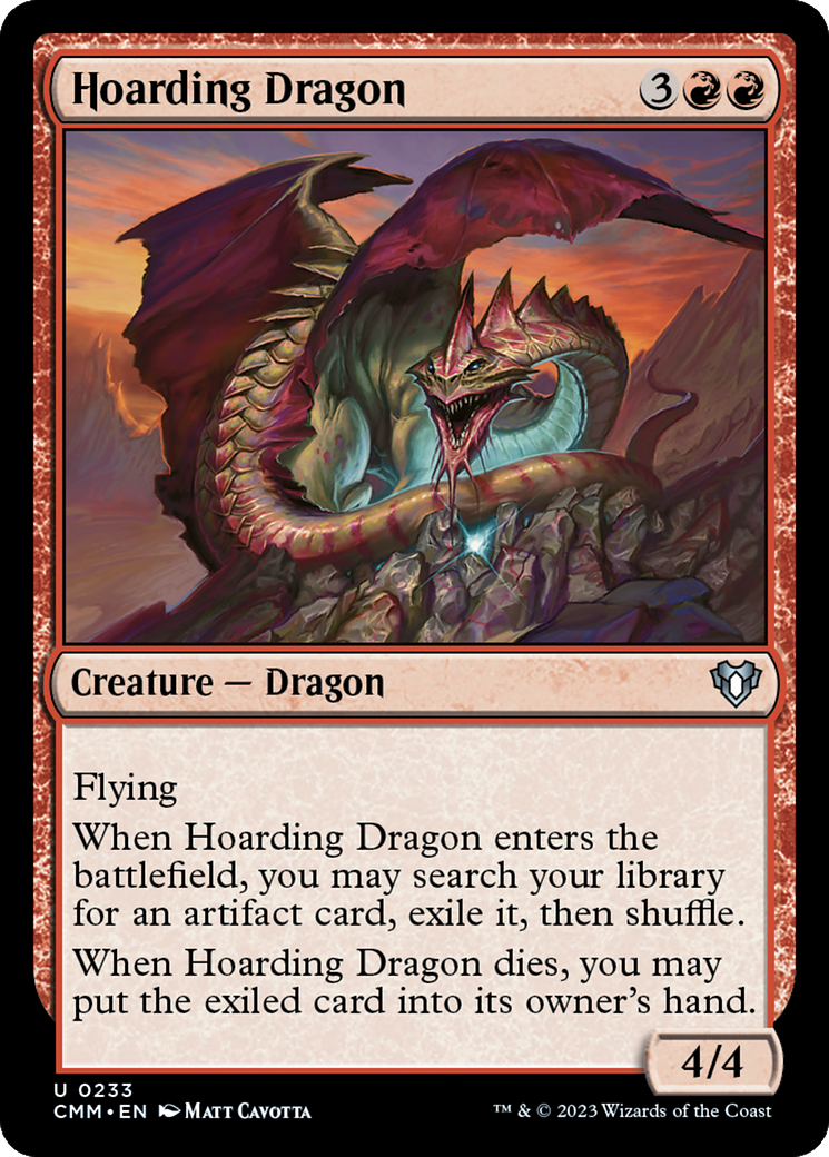 Hoarding Dragon [Commander Masters] | Anubis Games and Hobby