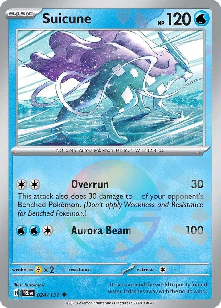 Suicune (024/131) (Poke Ball Pattern) [Scarlet & Violet: Prismatic Evolutions] | Anubis Games and Hobby
