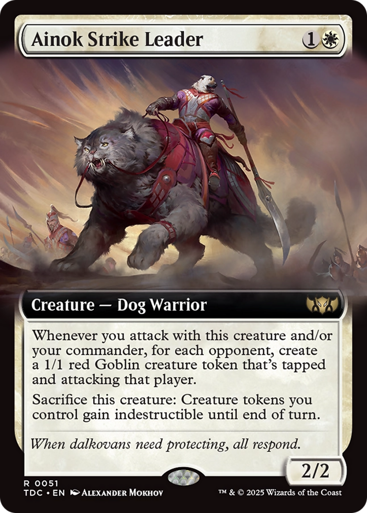 Ainok Strike Leader (Extended Art) [Tarkir: Dragonstorm Commander] | Anubis Games and Hobby