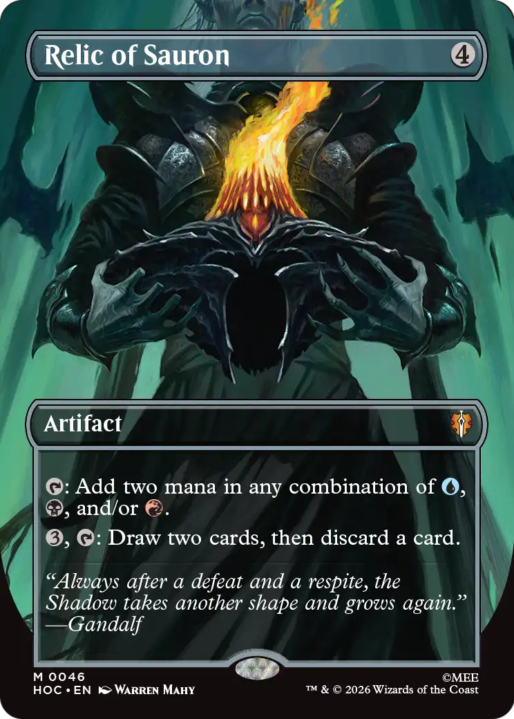 Relic of Sauron (Borderless) [The Hobbit: Eternal-Legal] | Anubis Games and Hobby