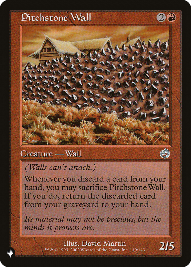 Pitchstone Wall [The List Reprints] | Anubis Games and Hobby