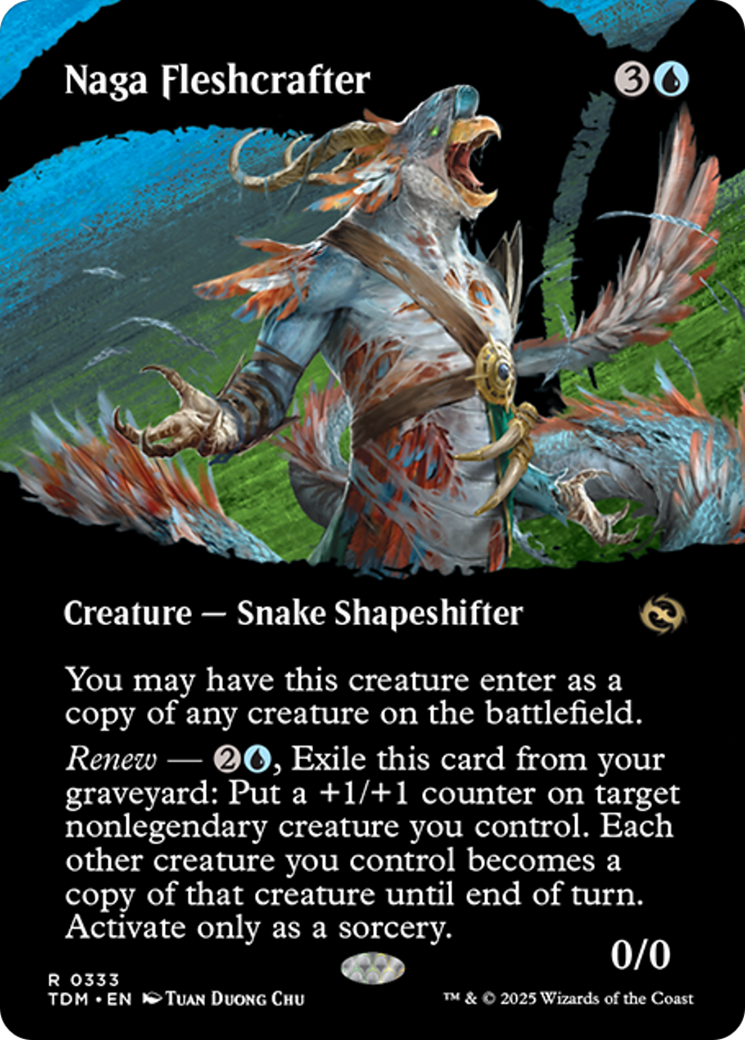 Naga Fleshcrafter (Borderless) [Tarkir: Dragonstorm] | Anubis Games and Hobby