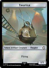 Treasure (0018) // Thopter Double-Sided Token [Fallout Tokens] | Anubis Games and Hobby