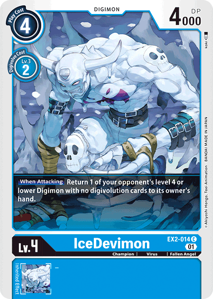 IceDevimon [EX2-014] [Digital Hazard] | Anubis Games and Hobby