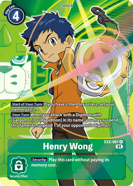 Henry Wong [EX2-061] (Alternate Art) [Digital Hazard] | Anubis Games and Hobby