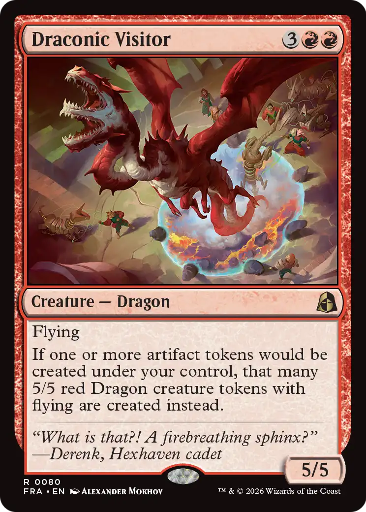 Draconic Visitor [Reality Fracture] | Anubis Games and Hobby
