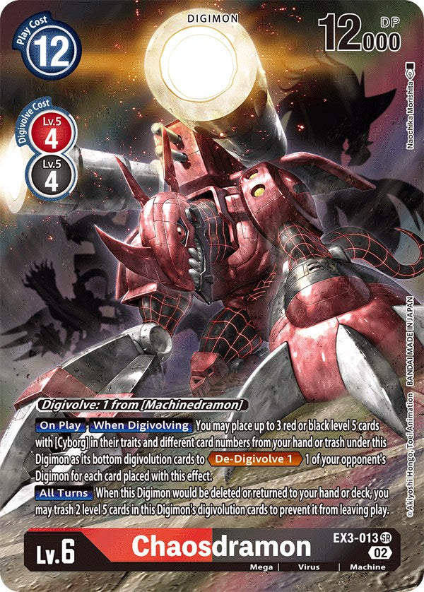 Chaosdramon [EX3-013] (Alternate Art) [Draconic Roar] | Anubis Games and Hobby