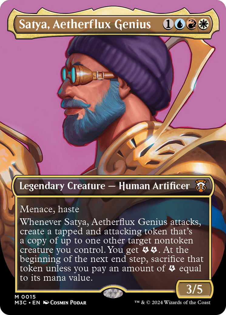 Satya, Aetherflux Genius (Borderless) [Modern Horizons 3 Commander] | Anubis Games and Hobby