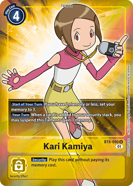 Kari Kamiya [BT8-090] (Alternative Art - Box Topper) [New Awakening] | Anubis Games and Hobby