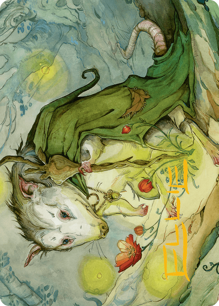 Tender Wildguide Art Card (Gold-Stamped Signature) [Bloomburrow Art Series] | Anubis Games and Hobby