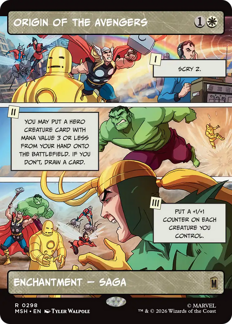 Origin of the Avengers (Borderless) [Marvel Super Heroes] | Anubis Games and Hobby
