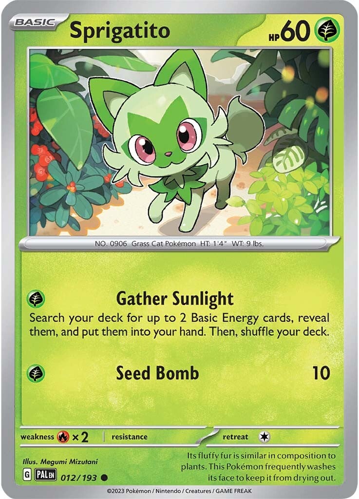 Sprigatito (012/193) [Scarlet & Violet: Paldea Evolved] | Anubis Games and Hobby