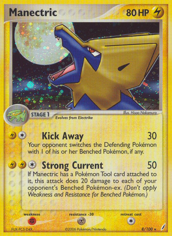 Manectric (8/100) [EX: Crystal Guardians] | Anubis Games and Hobby