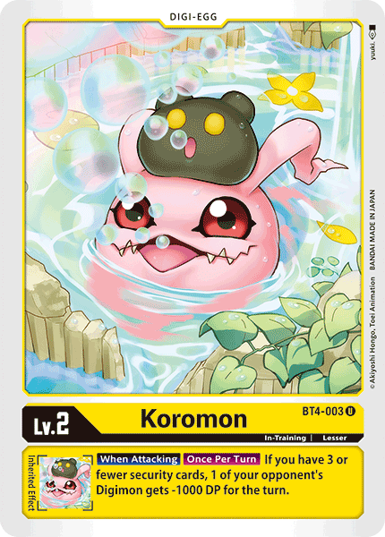 Koromon [BT4-003] [Great Legend] | Anubis Games and Hobby