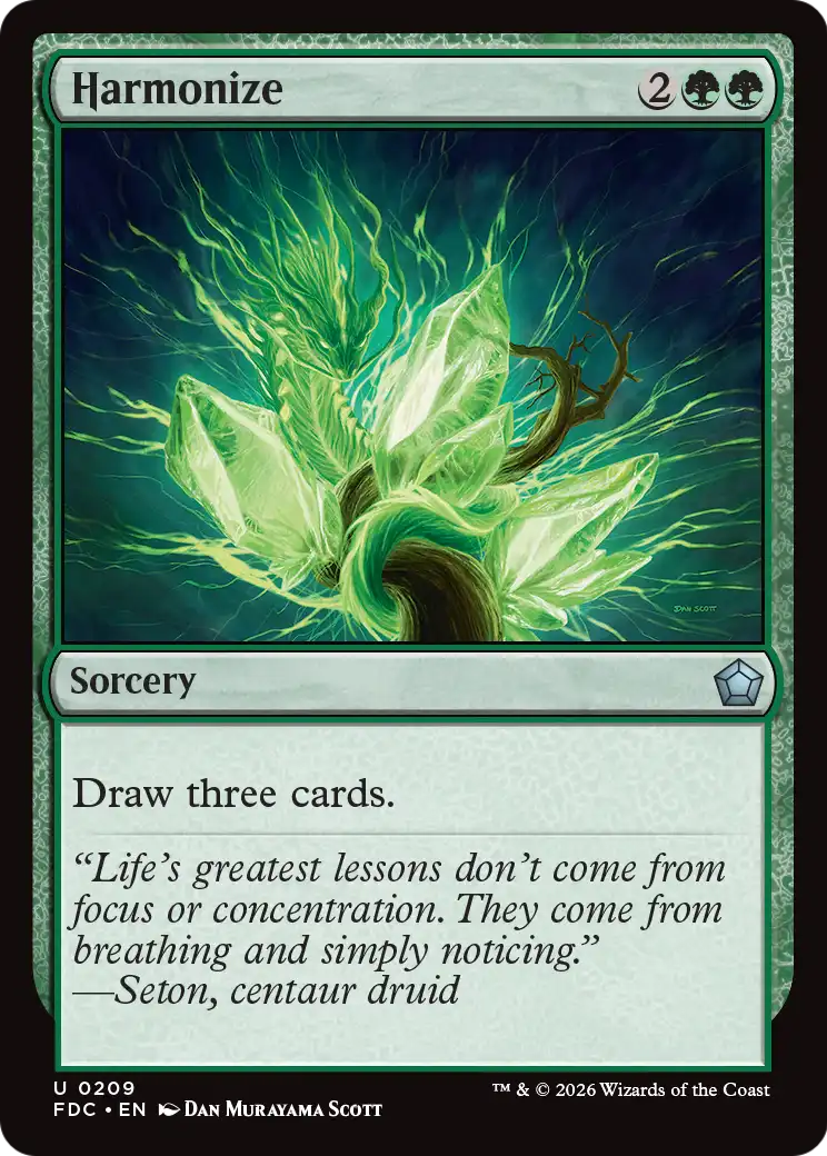 Harmonize [Foundations Commander] | Anubis Games and Hobby