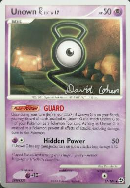Unown G LV.17 (57/106) (Stallgon - David Cohen) [World Championships 2009] | Anubis Games and Hobby