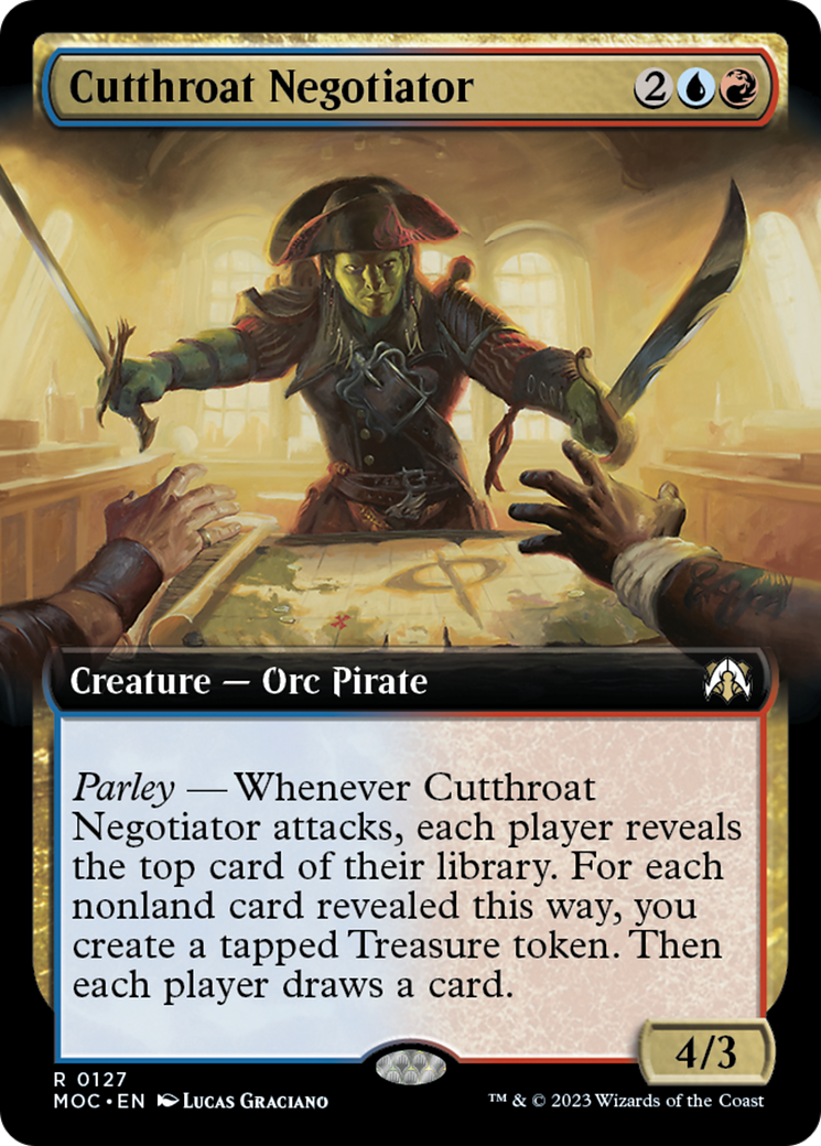 Cutthroat Negotiator (Extended Art) [March of the Machine Commander] | Anubis Games and Hobby