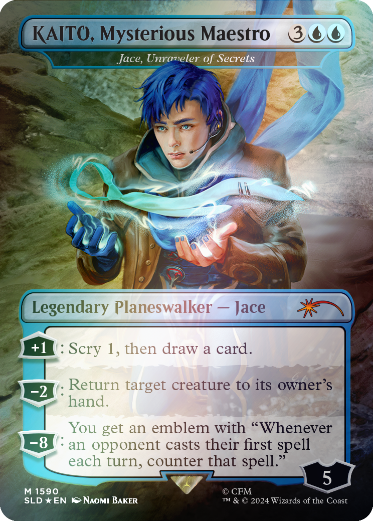 KAITO, Mysterious Maestro - Jace, Unraveler of Secrets (Rainbow Foil) [Secret Lair Drop Series] | Anubis Games and Hobby