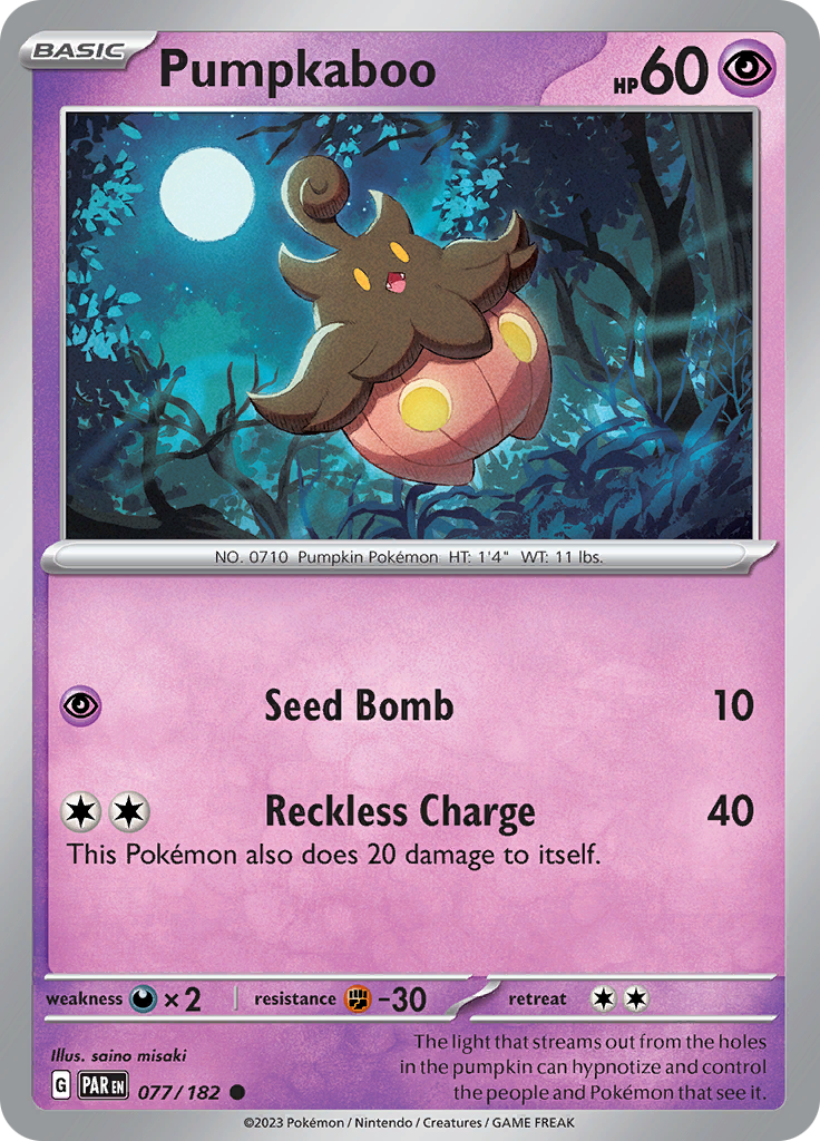 Pumpkaboo (077/182) [Scarlet & Violet: Paradox Rift] | Anubis Games and Hobby