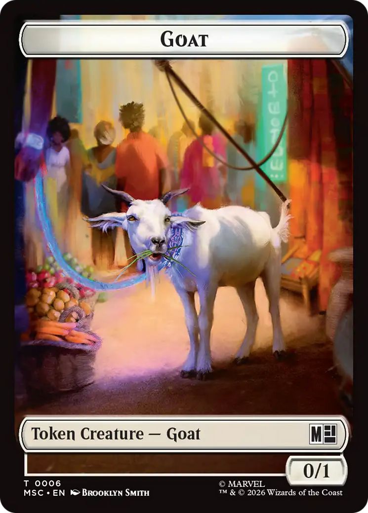 Soldier // Goat Double-Sided Token [Marvel Super Heroes Commander Tokens] | Anubis Games and Hobby