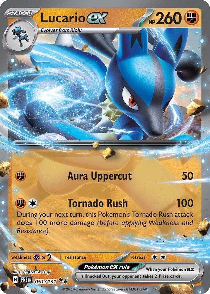 Lucario ex (051/131) [Scarlet & Violet: Prismatic Evolutions] | Anubis Games and Hobby