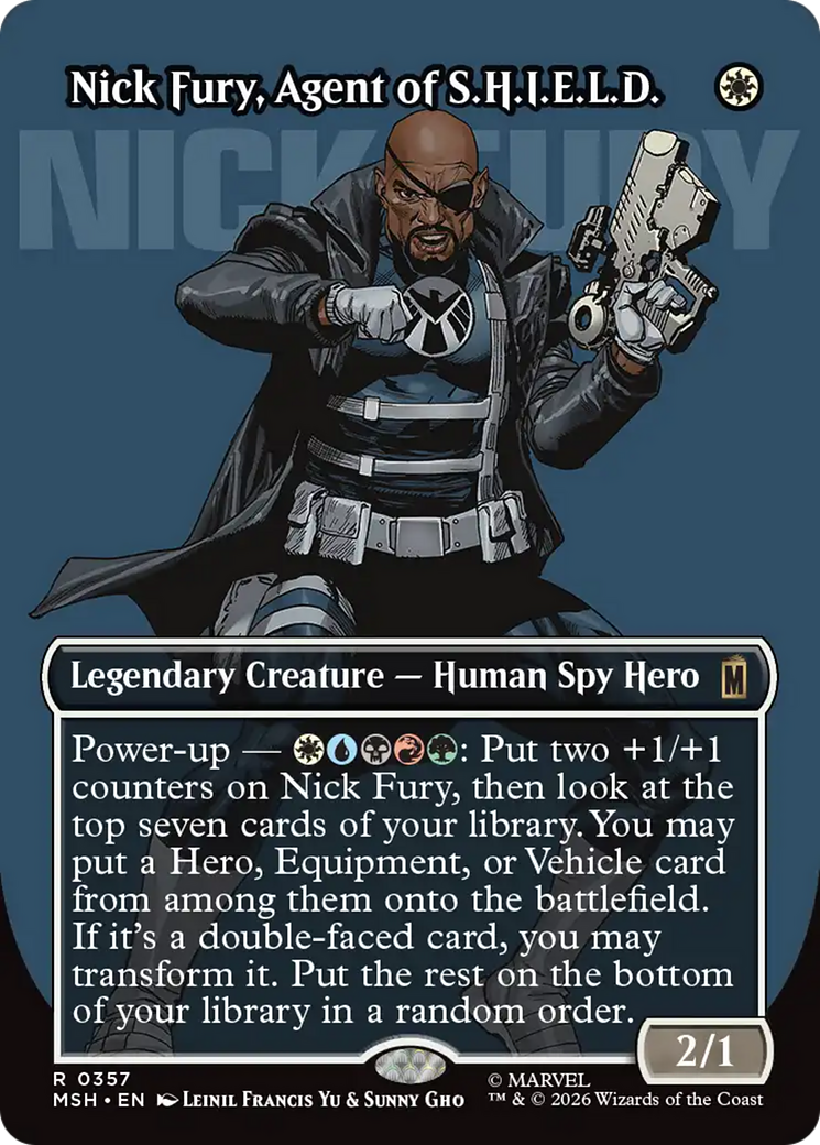Nick Fury, Agent of S.H.I.E.L.D. (Borderless) (0357) [Marvel Super Heroes] | Anubis Games and Hobby