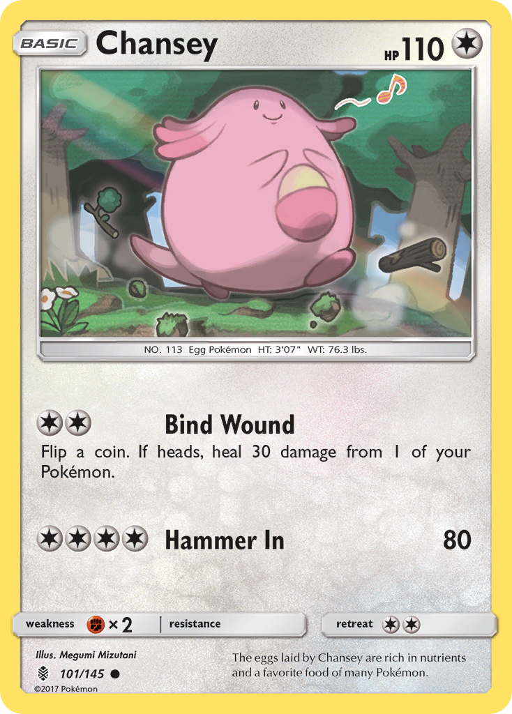 Chansey (101/145) [Sun & Moon: Guardians Rising] | Anubis Games and Hobby