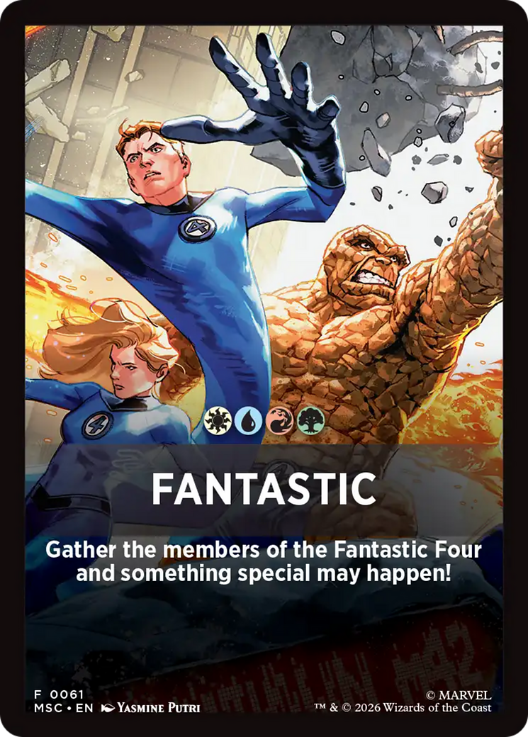 Fantastic Theme Card [Marvel Super Heroes Commander] | Anubis Games and Hobby
